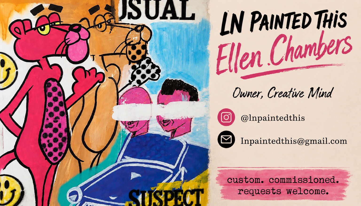 LN Painted This creative work and branding by Ellen Chambers