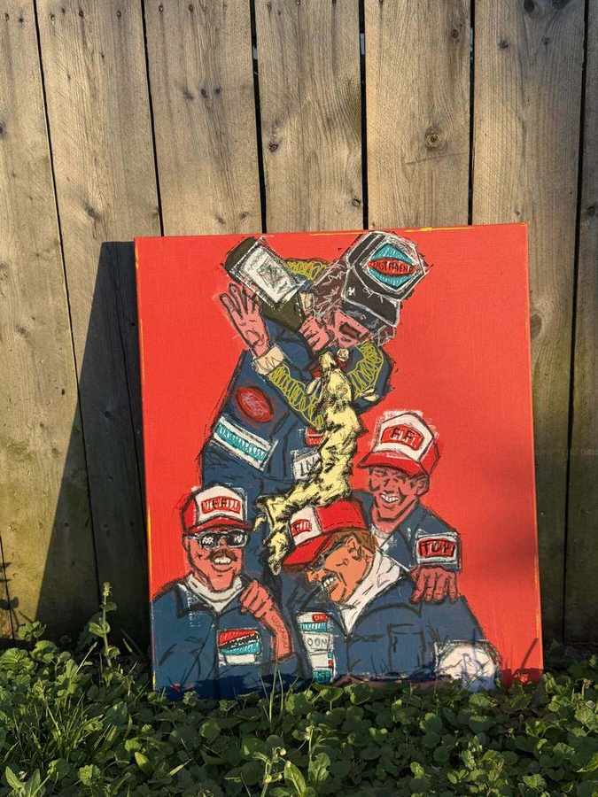 Fast Friends commissioned painting by Ellen Chambers