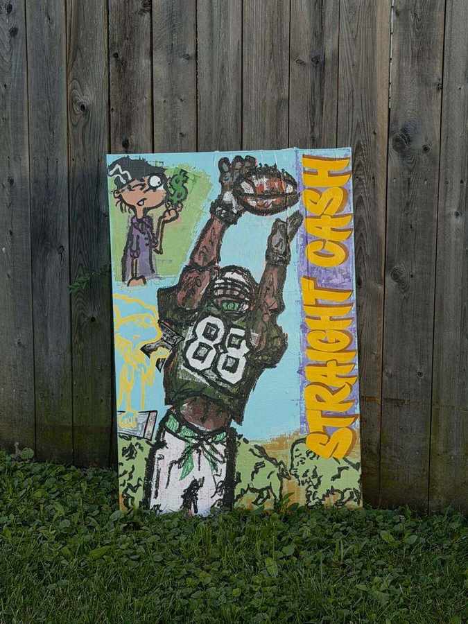 Straight Cash commissioned painting by Ellen Chambers