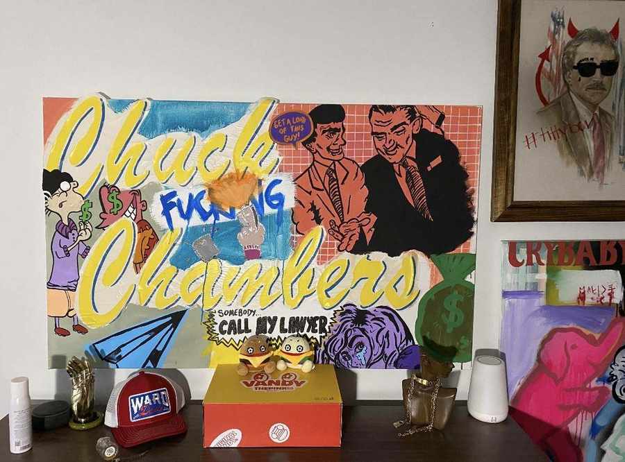 Mixed-media artwork by Ellen Chambers